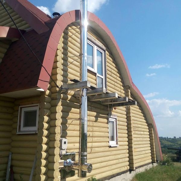 &Oslash; 100 стінка 1 мм Трійник 87&deg; з ревізією для димоходу (нержавіюча сталь) ВУ UA4179 фото