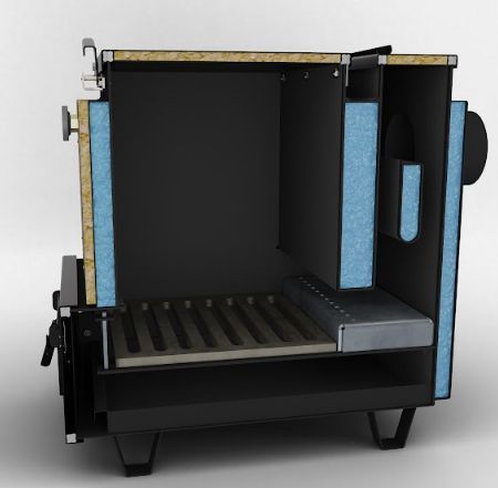 Котел Холмова шахтного типа 10кВт Heizer Smart ХЗ244 фото