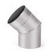 Колено дымоходное 45&deg; нерж/оцинк 0.5 мм &Oslash; 110/180 СТ UA7349 фото 3
