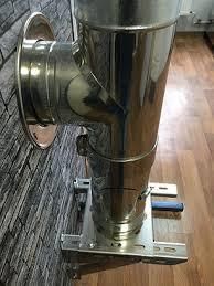 Тройник 87&deg; для дымохода нерж/оцинк. &Oslash; 230/300 стенка 1 мм. СТ UA7388 фото