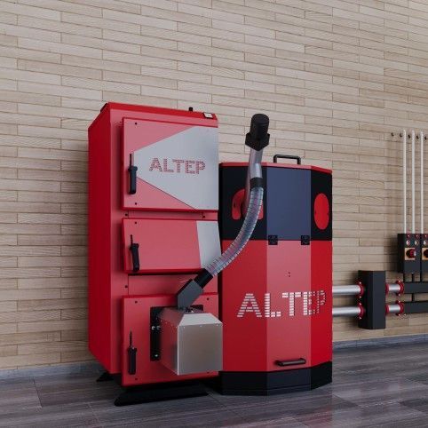 250 кВт Пелетний котел (горелка+шамот) 6 мм сталь Altep Duo Uni Pellet (KT-2EPG) Plus АТ2153 фото